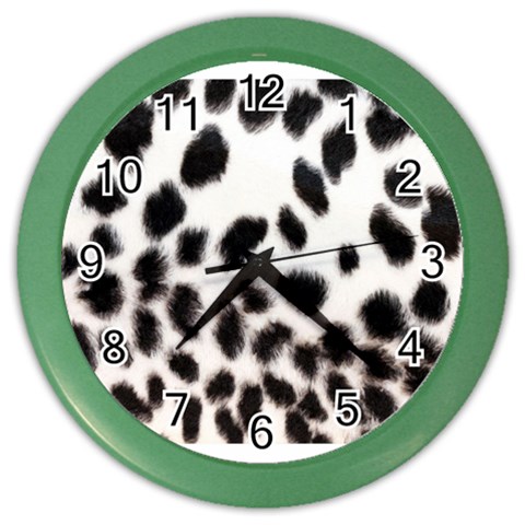 Snow Leopard	 Color Wall Clock from ArtsNow.com Front
