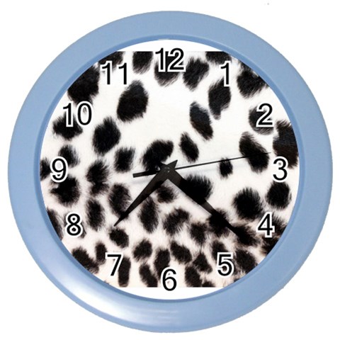Snow Leopard	 Color Wall Clock from ArtsNow.com Front