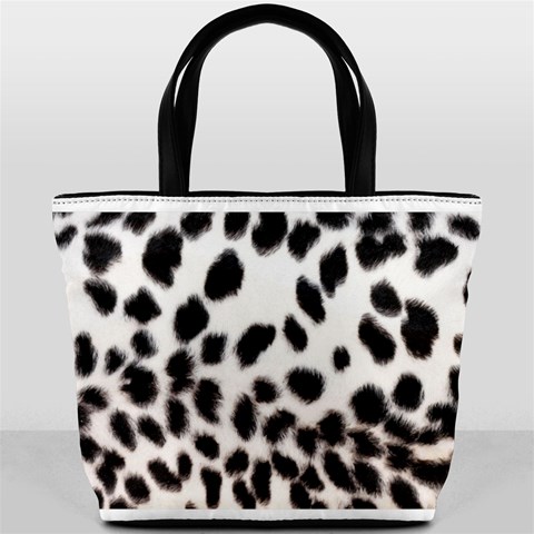Snow Leopard	 Bucket Bag from ArtsNow.com Front