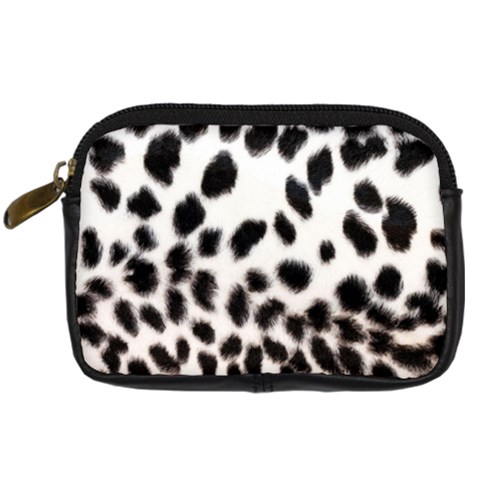 Snow Leopard	 Digital Camera Leather Case from ArtsNow.com Front