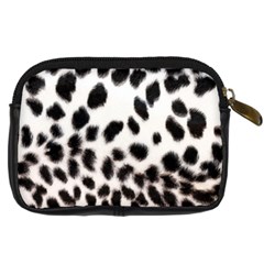 Snow Leopard	 Digital Camera Leather Case from ArtsNow.com Back