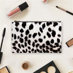 Snow Leopard	 Cosmetic Bag (Medium) from ArtsNow.com Front