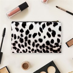 Snow Leopard	 Cosmetic Bag (Medium) from ArtsNow.com Back