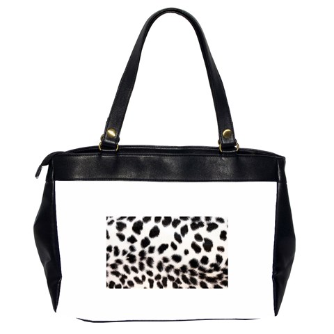 Snow Leopard	 Oversize Office Handbag (Two Sides) from ArtsNow.com Back