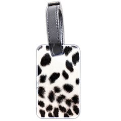 Snow Leopard	 Luggage Tag (two sides) from ArtsNow.com Back