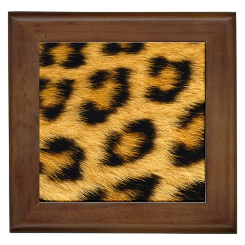 Leopard Print	 Framed Tile from ArtsNow.com Front