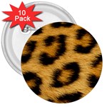 Leopard Print	 3  Button (10 pack)