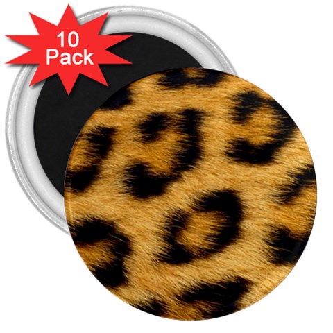 Leopard Print	 3  Magnet (10 pack) from ArtsNow.com Front