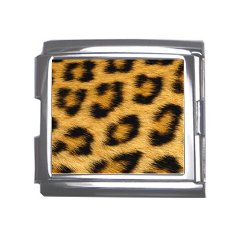 Leopard Print	 Mega Link Italian Charm (18mm) from ArtsNow.com Front