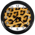 Leopard Print	 Wall Clock (Black)