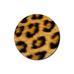 Leopard Print	 Rubber Round Coaster (4 pack)