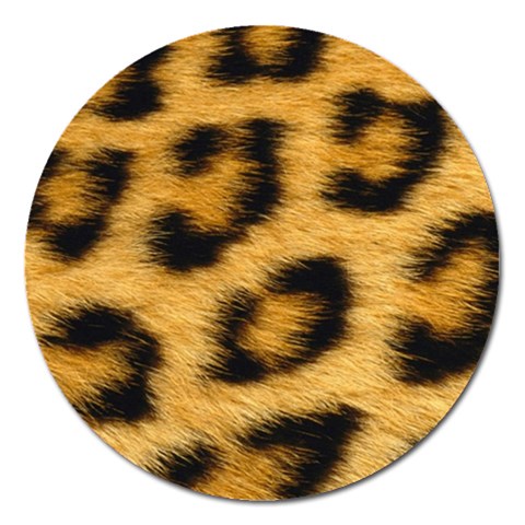 Leopard Print	 Magnet 5  (Round) from ArtsNow.com Front