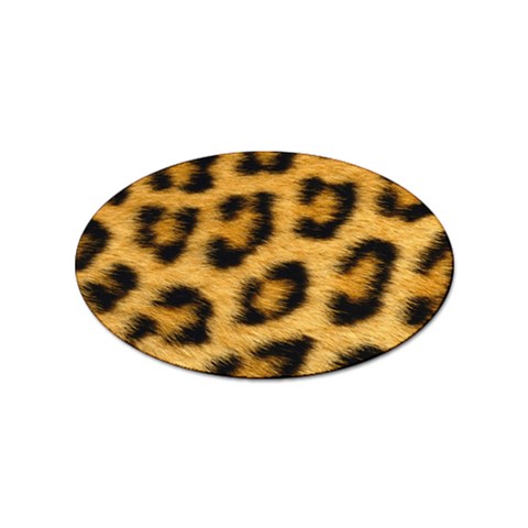 Leopard Print	 Sticker Oval (100 pack) from ArtsNow.com Front