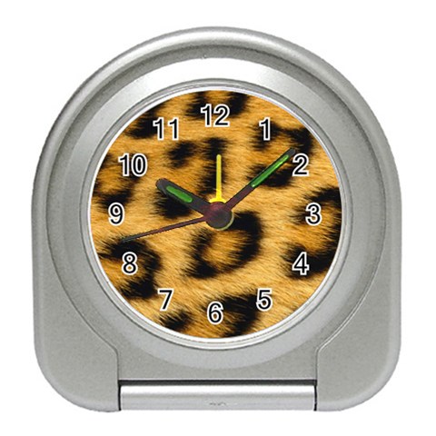 Leopard Print	 Travel Alarm Clock from ArtsNow.com Front