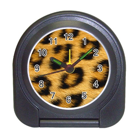 Leopard Print	 Travel Alarm Clock from ArtsNow.com Front