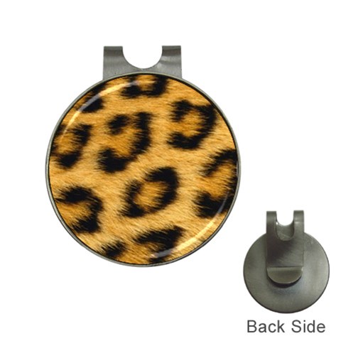 Leopard Print	 Golf Ball Marker Hat Clip from ArtsNow.com Front