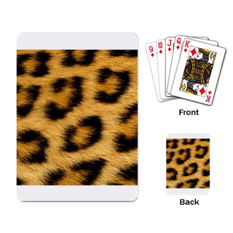 Leopard Print	 Playing Cards Single Design from ArtsNow.com Back