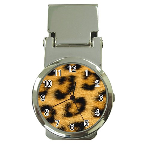 Leopard Print	 Money Clip Watch from ArtsNow.com Front