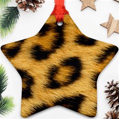 Leopard Print	 Star Ornament (Two Sides) from ArtsNow.com Front