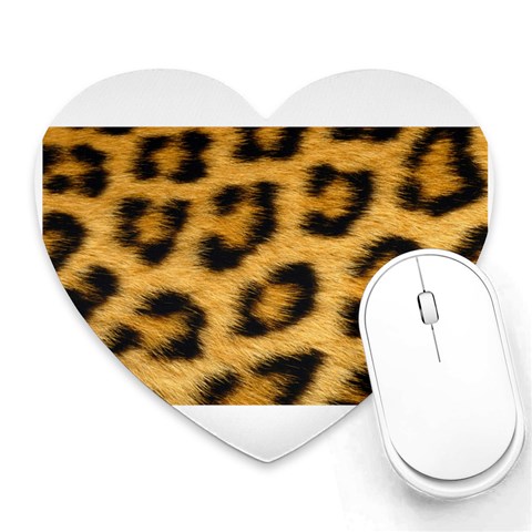 Leopard Print	 Mousepad (Heart) from ArtsNow.com Front