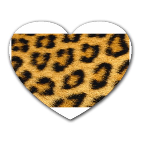 Leopard Print	 Mousepad (Heart) from ArtsNow.com Front