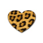 Leopard Print	 Rubber Coaster (Heart)