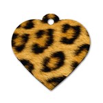 Leopard Print	 Dog Tag Heart (One Side)