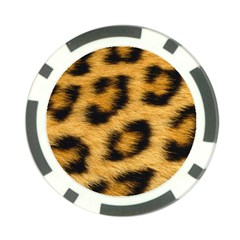 Leopard Print	 Poker Chip Card Guard from ArtsNow.com Front