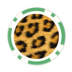Leopard Print	 Poker Chip Card Guard from ArtsNow.com Front
