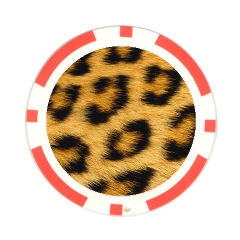 Leopard Print	 Poker Chip Card Guard (10 pack) from ArtsNow.com Front