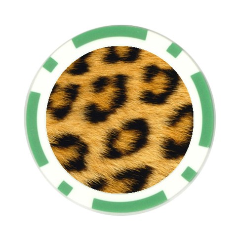 Leopard Print	 Poker Chip Card Guard (10 pack) from ArtsNow.com Front