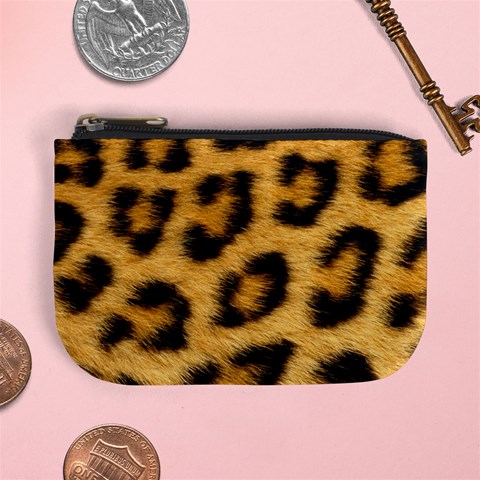 Leopard Print	 Mini Coin Purse from ArtsNow.com Front