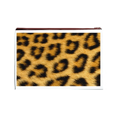 Leopard Print	 Cosmetic Bag (Large) from ArtsNow.com Back