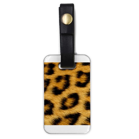 Leopard Print	 Luggage Tag (one side) from ArtsNow.com Front