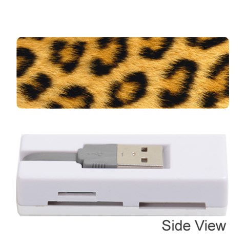 Leopard Print	Memory Card Reader (Stick) from ArtsNow.com Front
