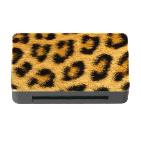 Leopard Print	Memory Card Reader with CF (Rectangular) from ArtsNow.com Front