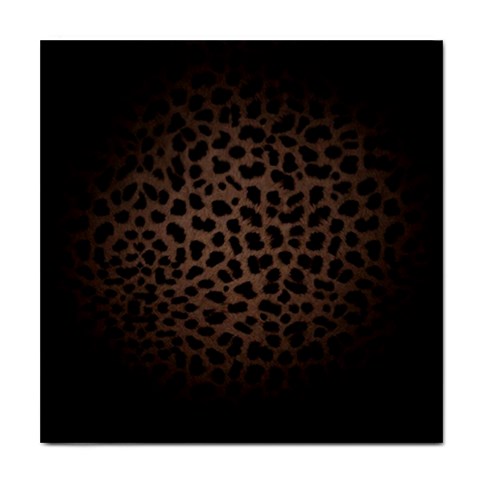 Leopard Print Dark	 Tile Coaster from ArtsNow.com Front