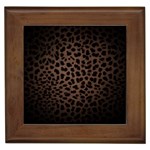 Leopard Print Dark	 Framed Tile