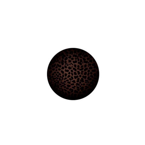 Leopard Print Dark	 1  Mini Button from ArtsNow.com Front