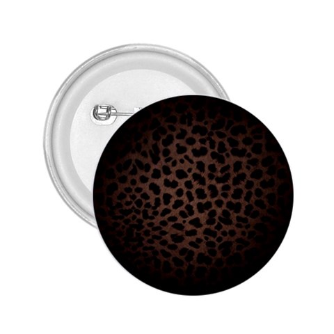 Leopard Print Dark	 2.25  Button from ArtsNow.com Front