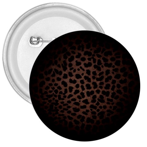 Leopard Print Dark	 3  Button from ArtsNow.com Front