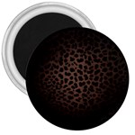 Leopard Print Dark	 3  Magnet