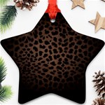 Leopard Print Dark	 Ornament (Star)