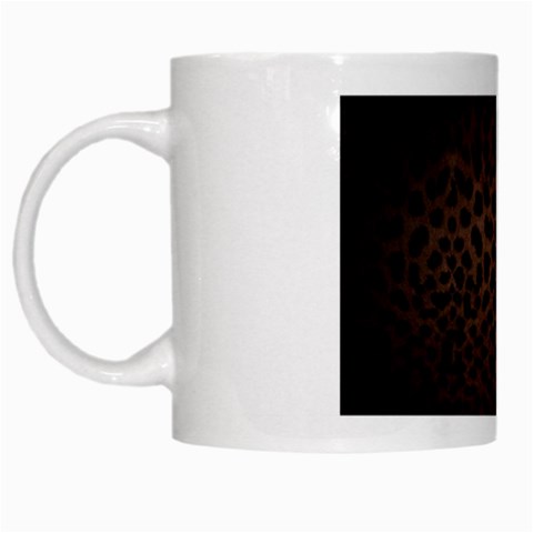 Leopard Print Dark	 White Mug from ArtsNow.com Left