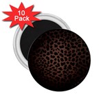 Leopard Print Dark	 2.25  Magnet (10 pack)