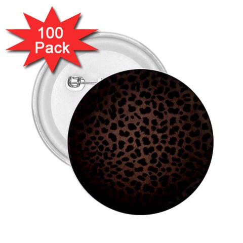 Leopard Print Dark	 2.25  Button (100 pack) from ArtsNow.com Front
