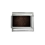 Leopard Print Dark	 Italian Charm (9mm)