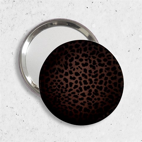 Leopard Print Dark	 2.25  Handbag Mirror from ArtsNow.com Front