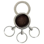 Leopard Print Dark	 3-Ring Key Chain