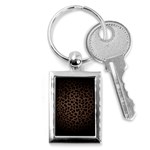 Leopard Print Dark	 Key Chain (Rectangle)